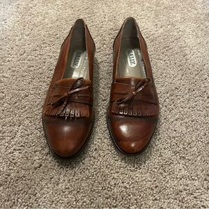 Bally Brown Leather Penny Loafers Men’s Size 11 Made In Italy